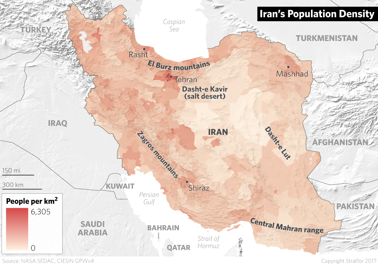 Iran's Population Density