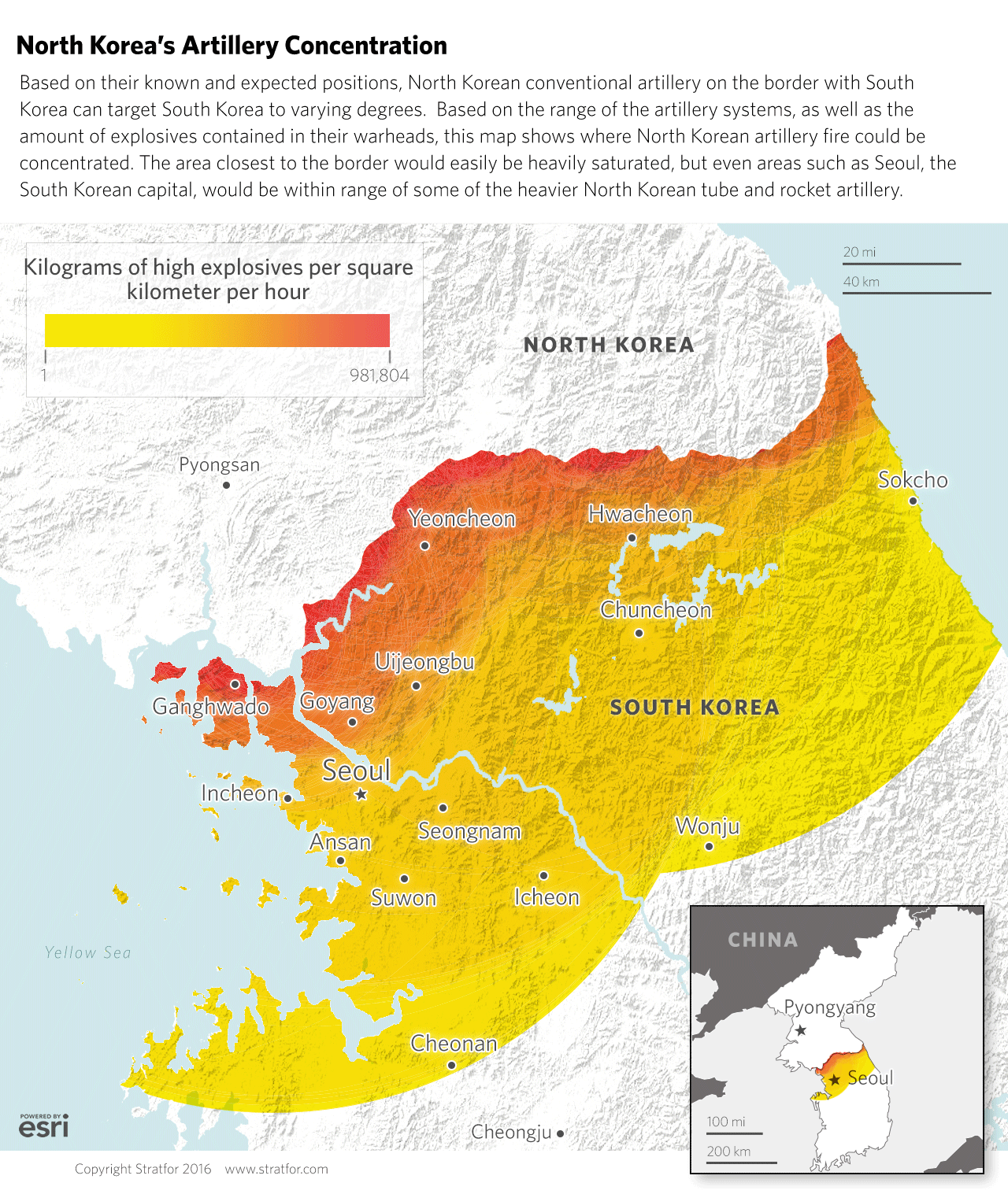 North Korea's Artillery Concentration