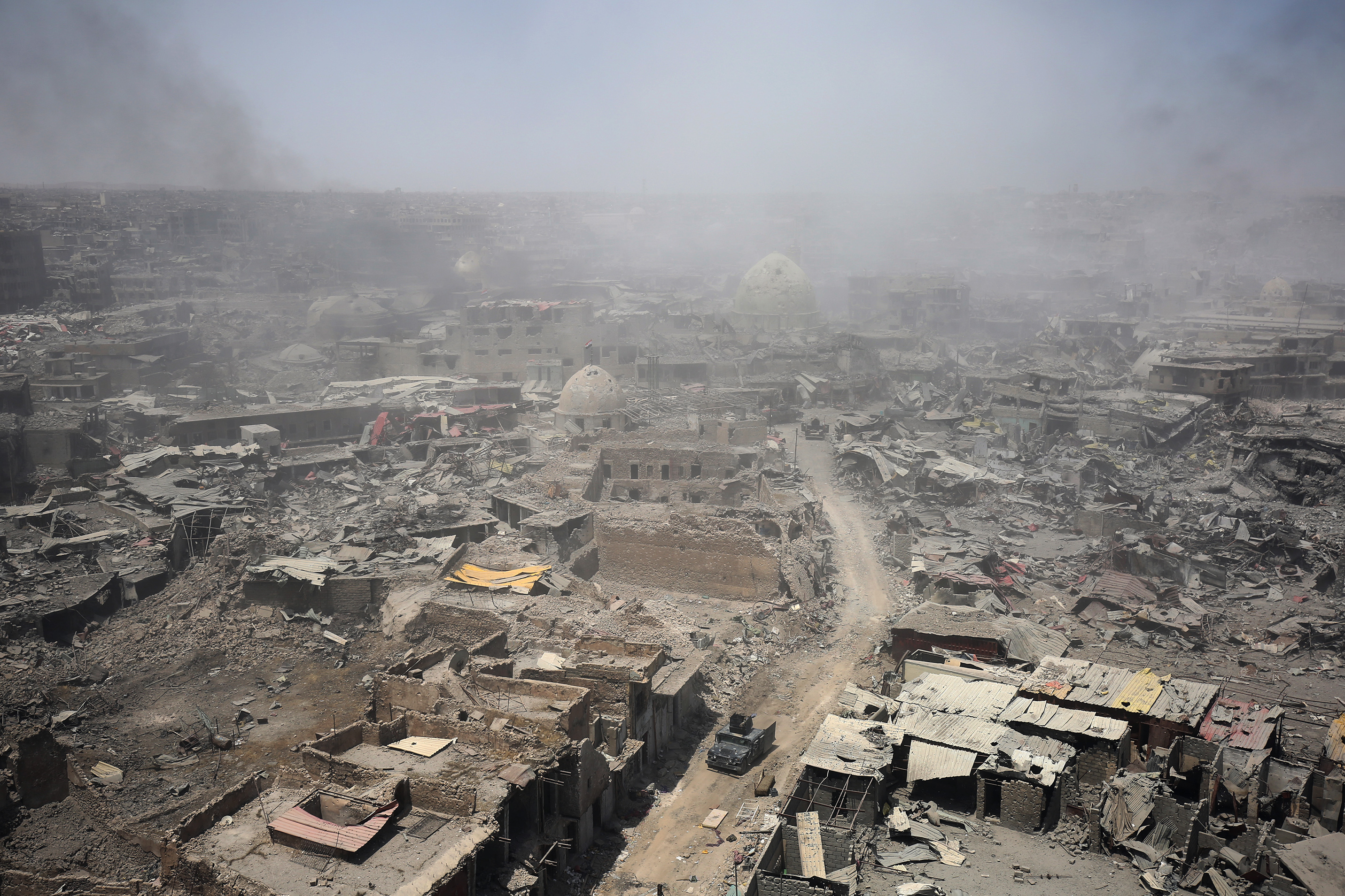 A view of the destruction wrought on Mosul's Old City, the final battleground in the campaign to rid the city of Islamic State presence.
