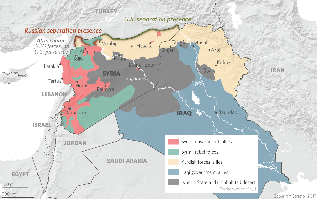 U.S. forces in the Kobani and al-Hasaka cantons were recently deployed along the Turkey-Syria border to buffer between battling Turkish armed forces and Kurdish People's Protection Units (YPG). It appears Russia is planning similar measures in the Afrin canton, in effect blocking Turkey from pursuing its campaign against its Kurdish foes in Syria.