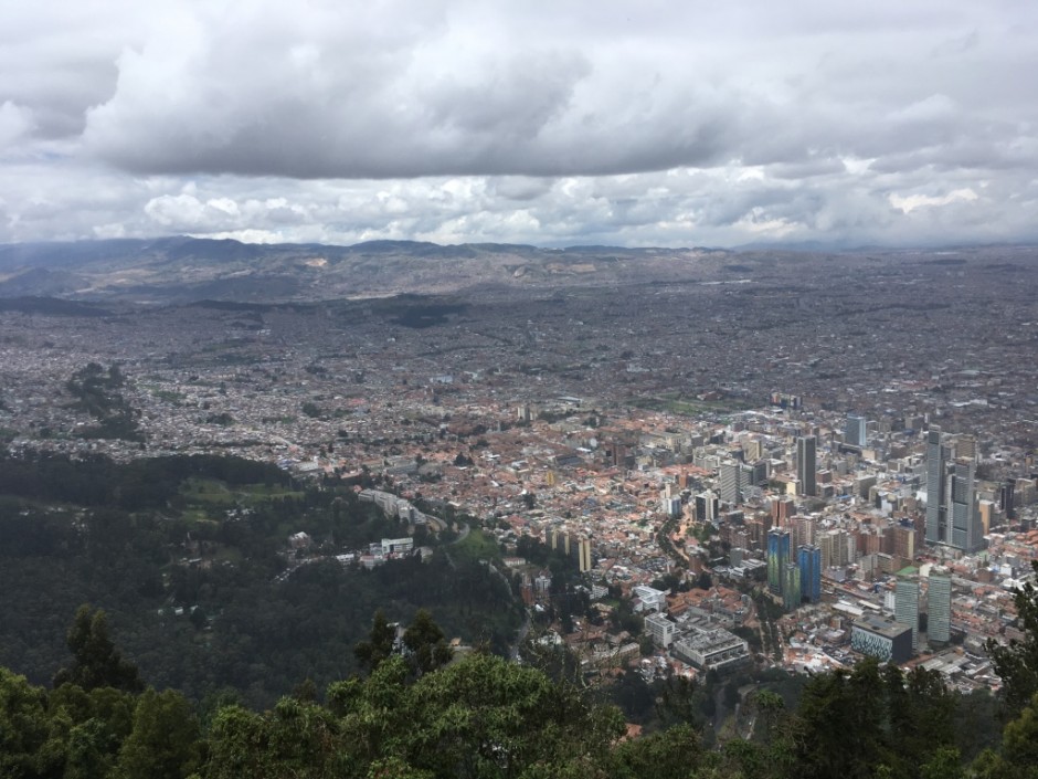 Aerial view of Bogota