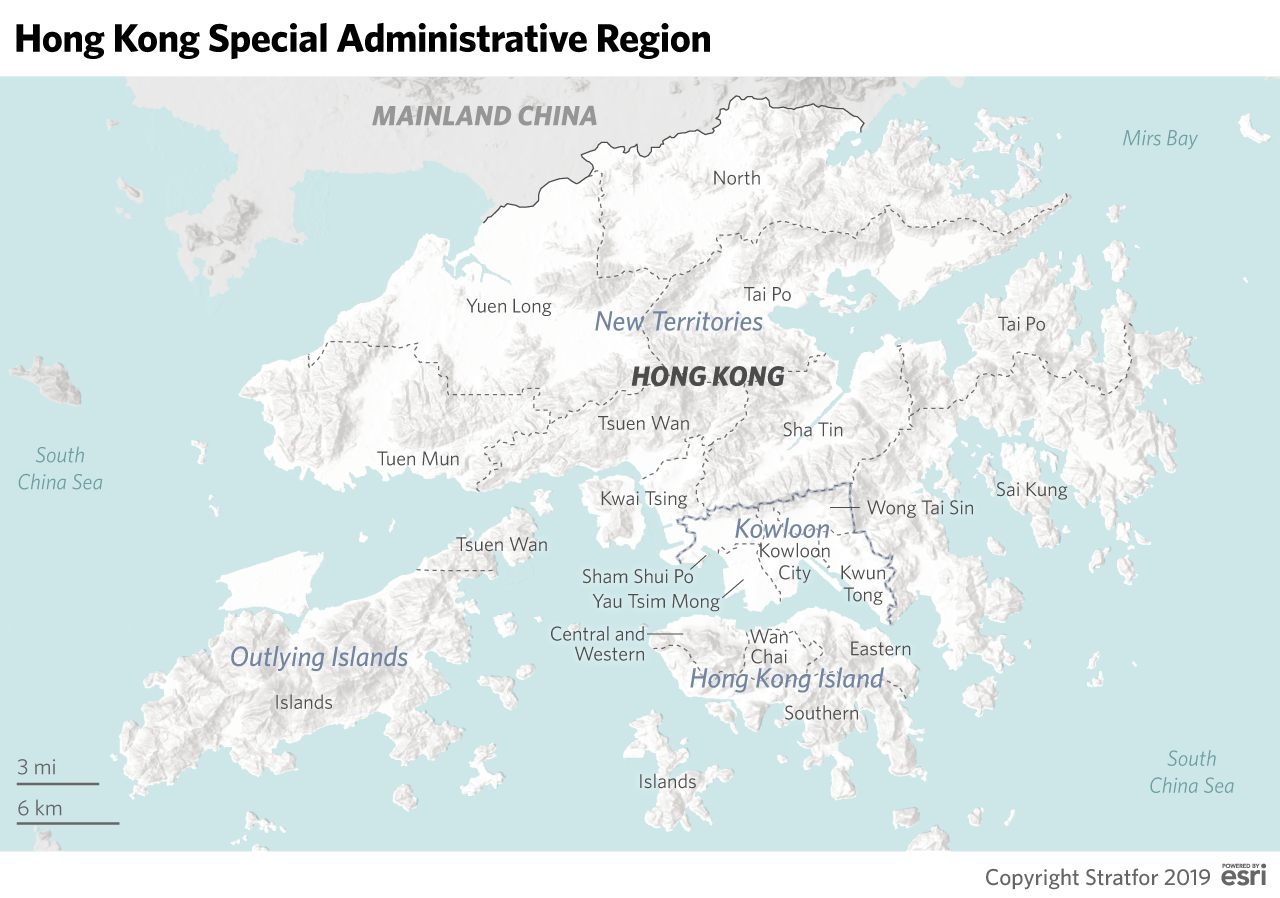 A Map of the Hong Kong Special Administrative Region