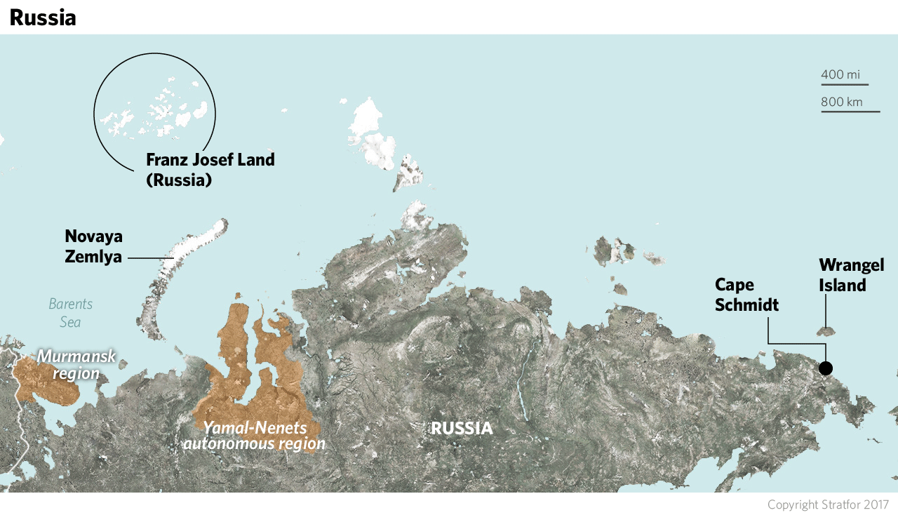 According to the Russian Ministry of Defense, Soviet-era bases in the Arctic are being reactivated in response to NATO's renewed interest in the region. The airstrip on the archipelago of Novaya Zemlya is being renovated.