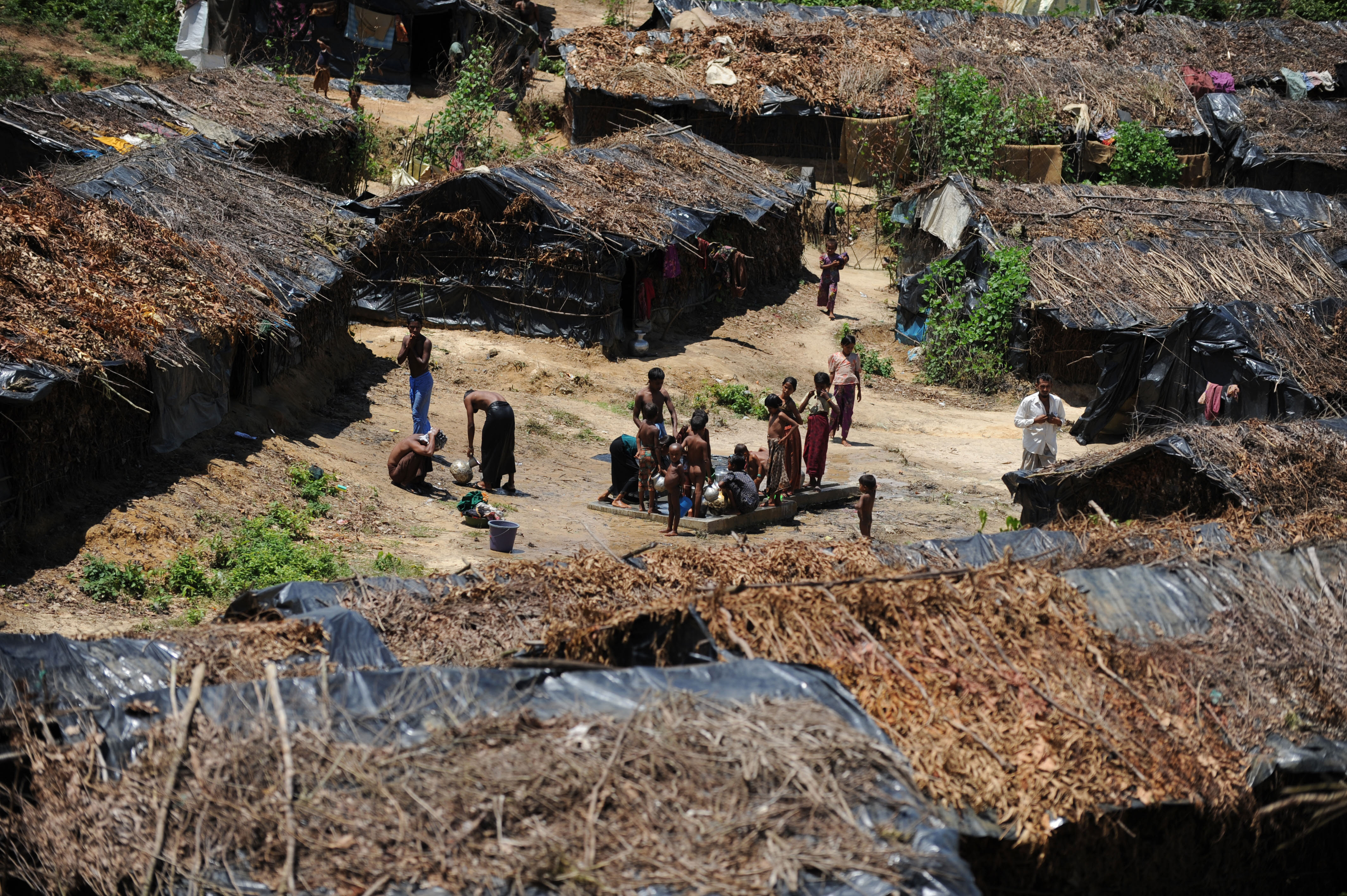 Rohingya refugees have been present in Bangladesh for decades. This September 2009 photo shows an unregistered camp 400 kilometers (248 miles) southeast of Dhaka.