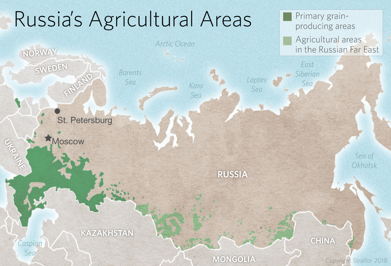 Russia's Agricultural Areas