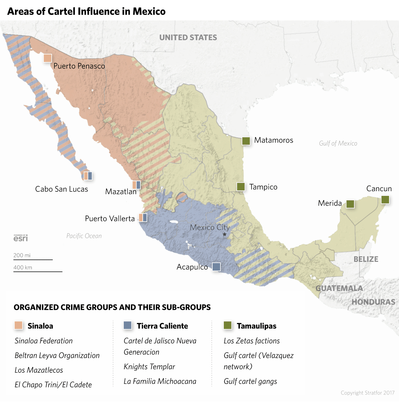 The breakdown of Mexico's drug cartels