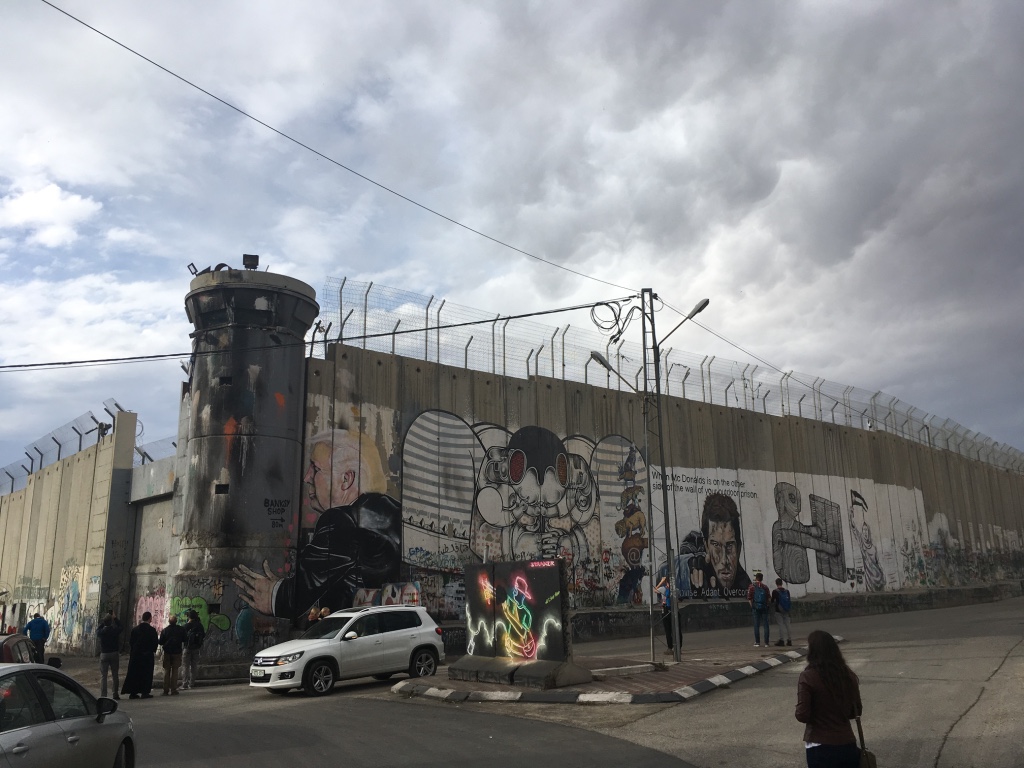 The security barrier as seen from the West Bank.