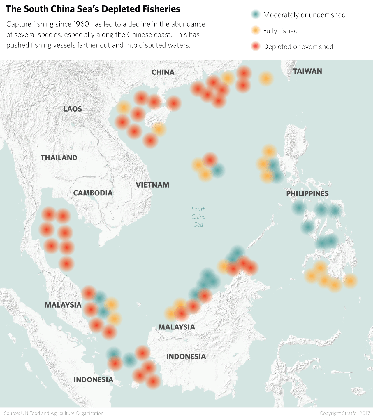 Confrontations over fishing are one of the most active and visible forms of competition in the South China Sea and the enclosed waters of Asia.