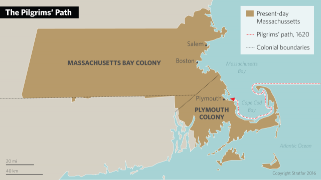 Pilgrim Settlements in New England in the 1600s