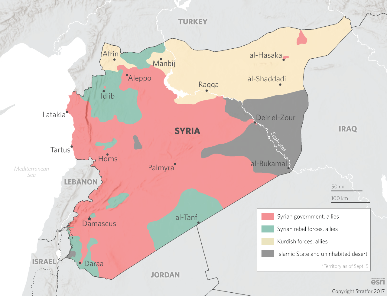 The relief of the Deir el-Zour garrison also factors into the increased support Hezbollah is expected to receive going forward: Retaking the city presages the completion of the logistical supply line running from Iran through Iraq to Syria and then to Lebanon.