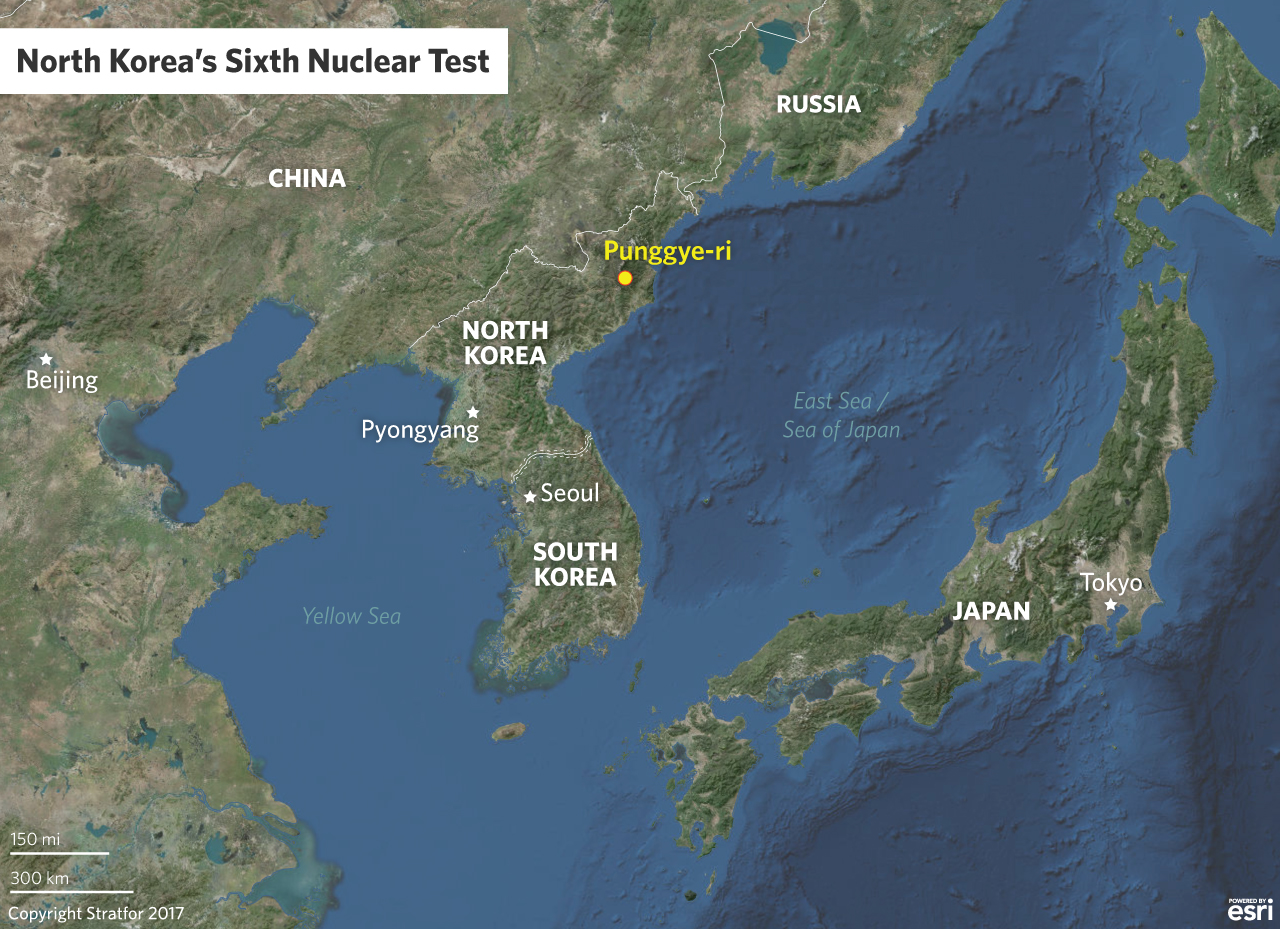 The U.S. Geological Service and the China Earthquake Administration recorded a 6.3 magnitude earthquake as a result of the detonation on Sept. 3, followed by a 4.1 magnitude quake due to a suspected cave collapse resulting from the explosion.
