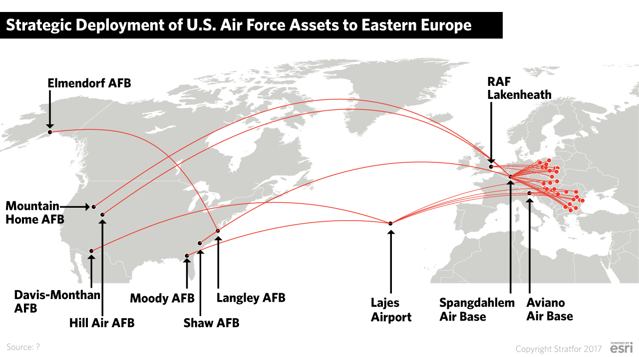Strategic Deployment of U.S. Air Force Assets to Eastern Europe