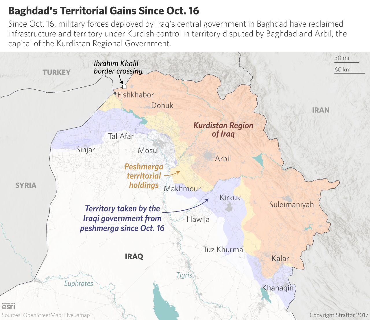 Baghdad's Territorial Gains Since Oct. 16