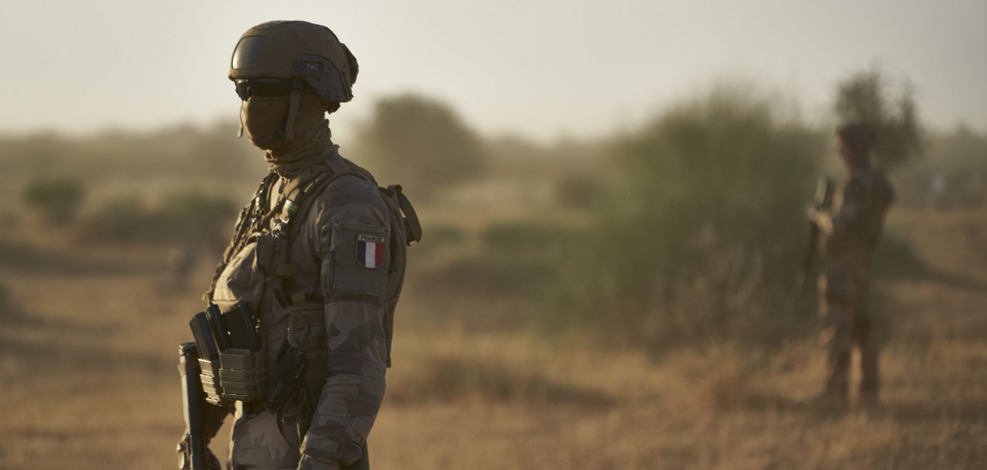 French soldiers monitor an area along Burkina Faso’s border with Mali and Niger on Nov. 10, 2019.