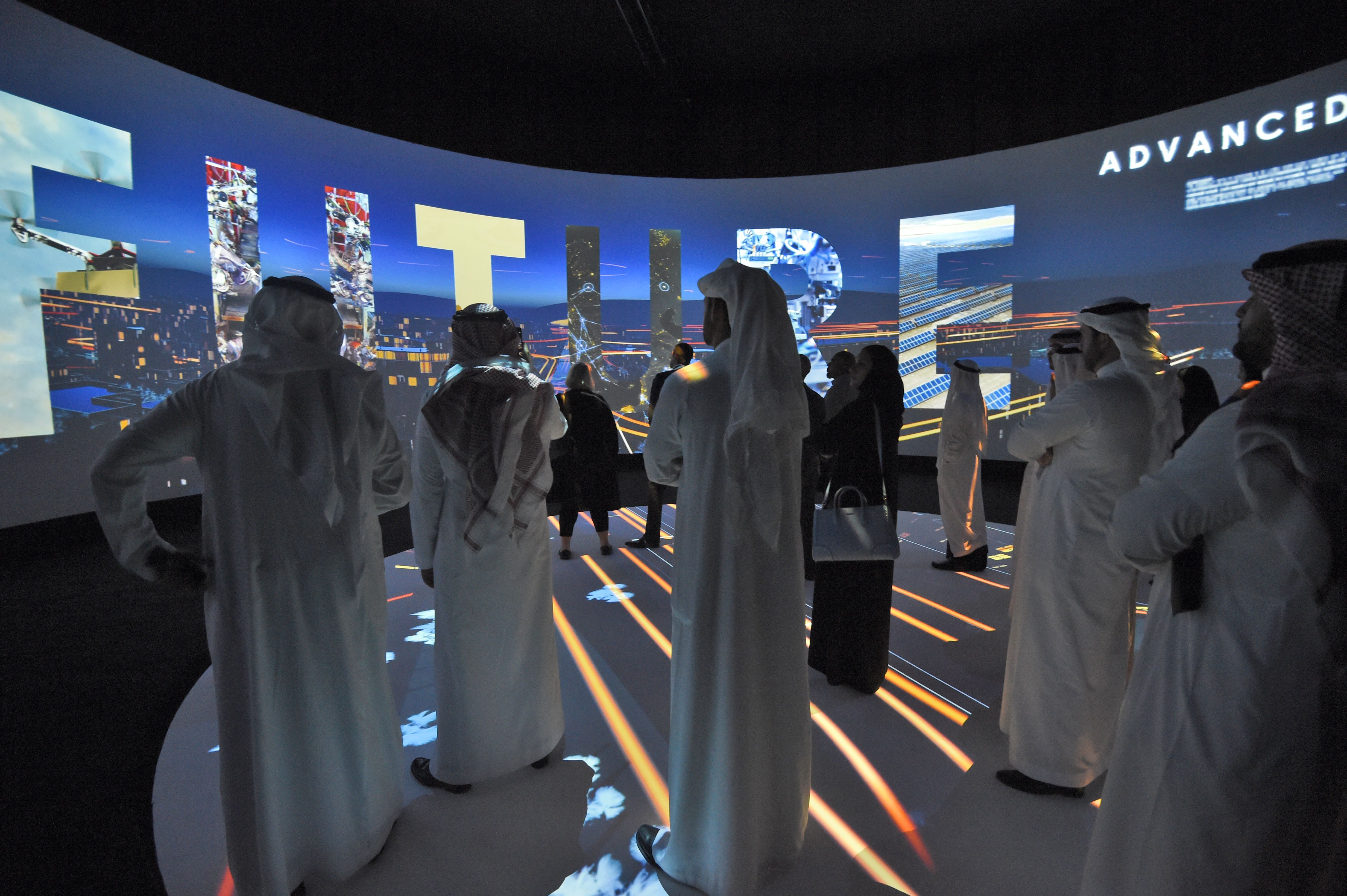 A movie advertising the Saudi Red Sea project runs Oct. 25 during a three-day Future Investment Initiatives conference in Riyadh.