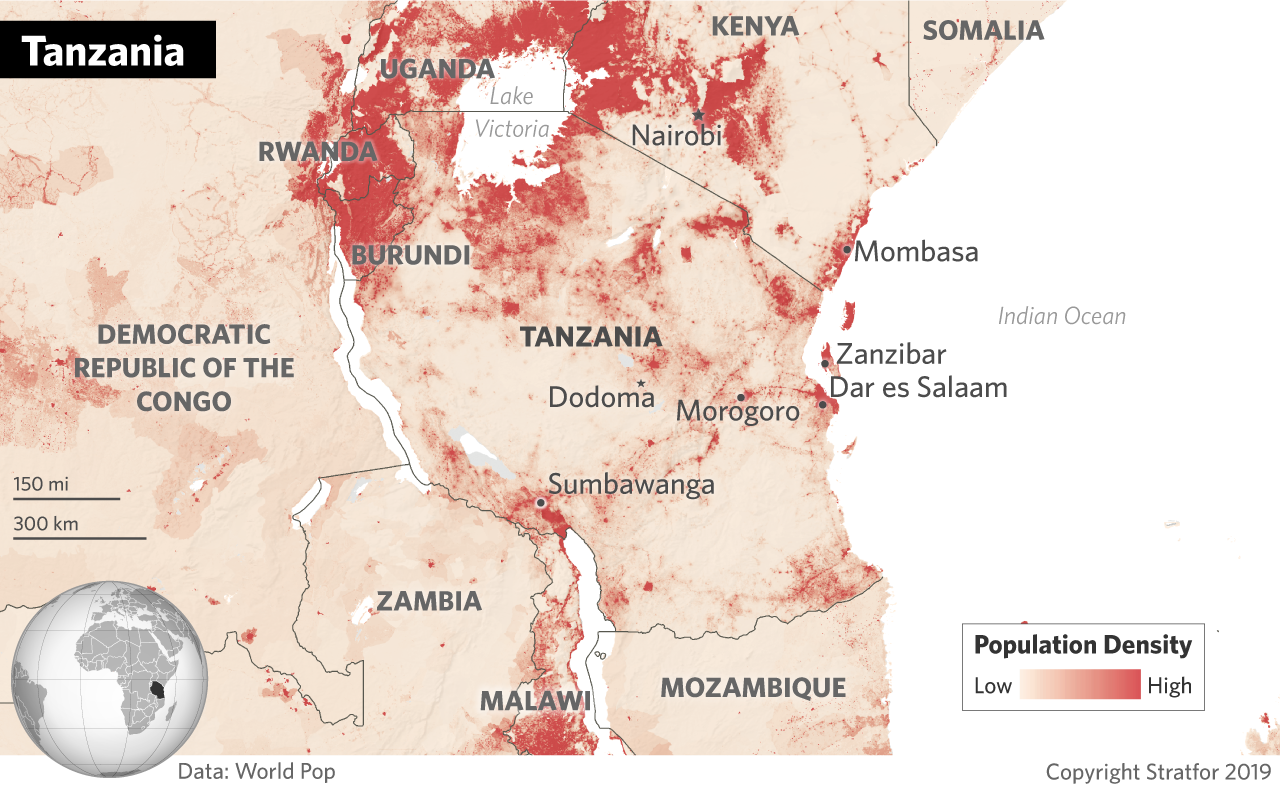 Map of Tanzania 
