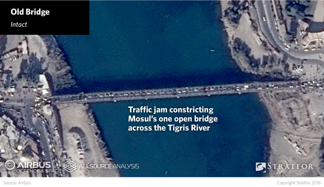 Severing the bridges without destroying them would make them easier to repair for civilian use after the battle, easing Iraqi concerns about adding to the considerable destruction of infrastructure already inflicted on the city. Notably, the city's venerable iron Old Bridge has been left intact.