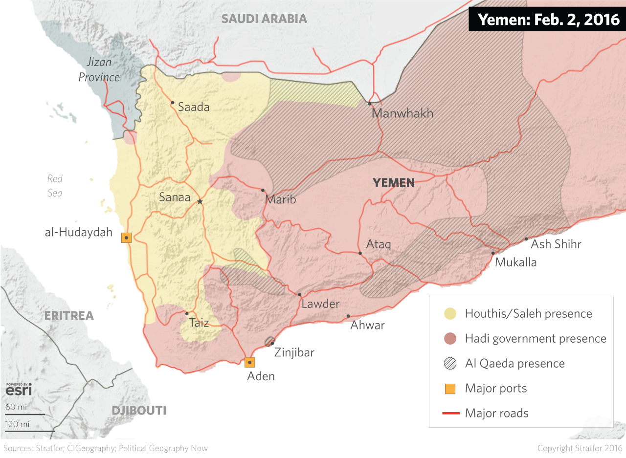 Yemen is divided between a number of militant groups and water is a key resource to secure to have leverage over the central government. When Houthi militants made territorial gains, it did not significantly alter the balance of resource control. Fighters from the secessionist Southern Movement control sections of territory along the southern coast, where aquifers are not overexploited.