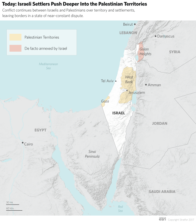 Israel-Palestine Map 