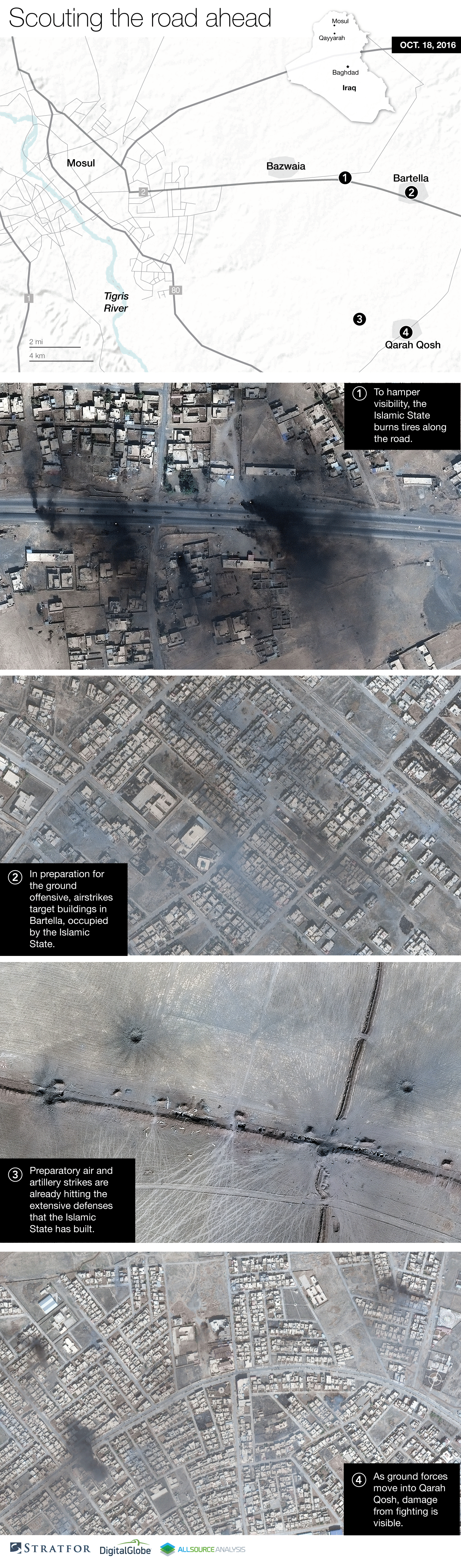 As the Iraqi coalition offensive approaches the outskirts of Mosul, Islamic State fighters are rapidly losing terrain in spite of the various tactics they have employed to try to slow the advance by Iraqi security forces and Kurdish peshmerga.