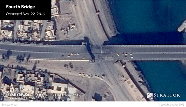 The bombings on the Alshohada, Fourth and Fifth bridges, which took place on Nov. 4 and Nov. 22, targeted the parts of the bridges on land rather than their main spans suspended over the water.