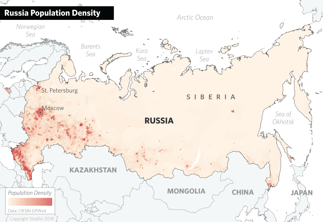 Russia's Population Density