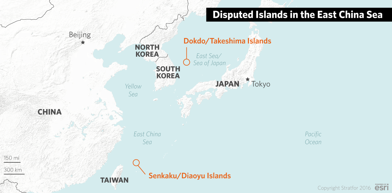 East China Sea contested islands