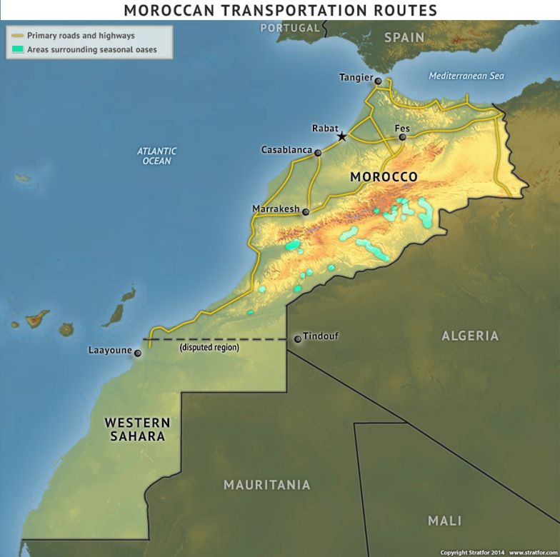 Moroccan Transportation Routes