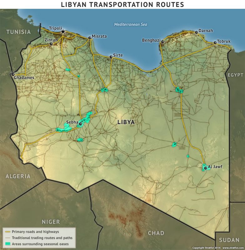 Libyan Transportation Routes
