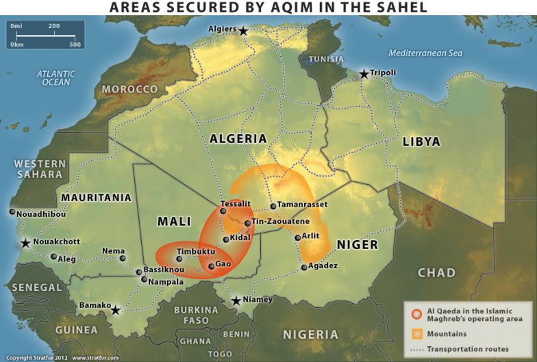 Map of AQIM Routes
