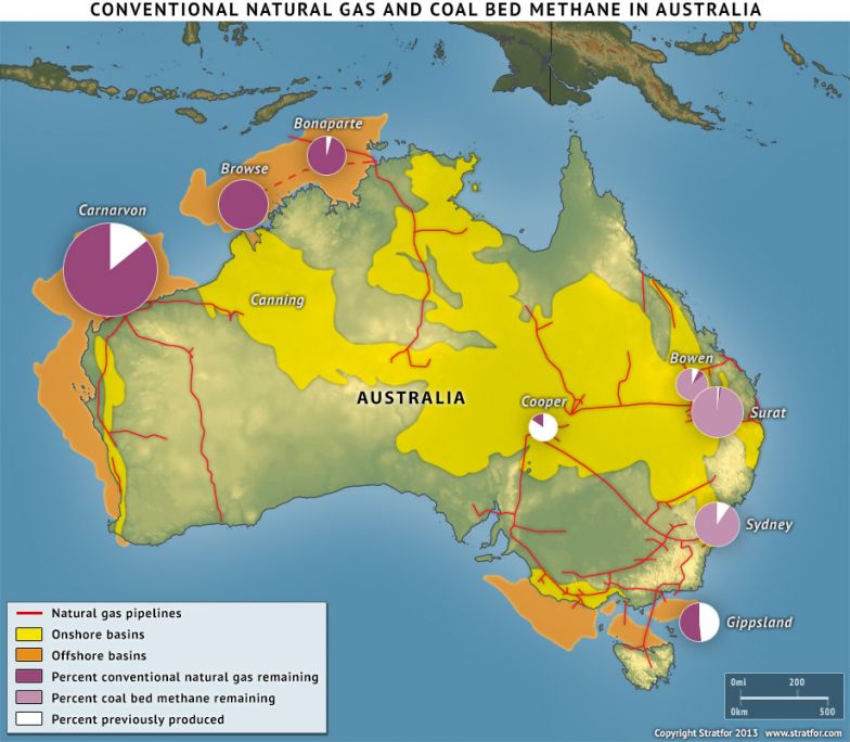 Conventional Natural Gas and Coal Bed Methane in Australia