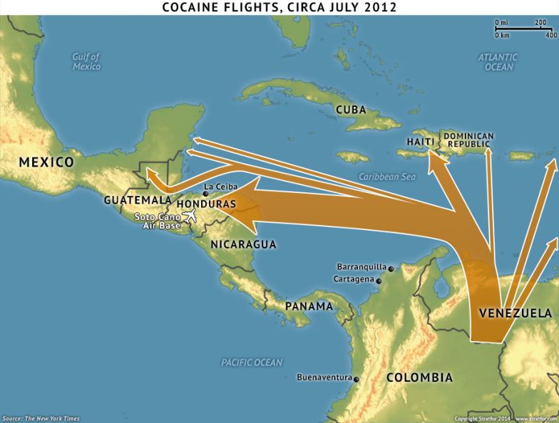 Cocaine Flights, Circa July 2012