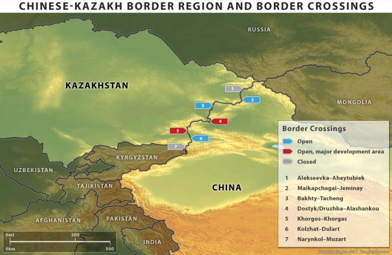 Chinese-Kazakh Border Region and Border Crossings 