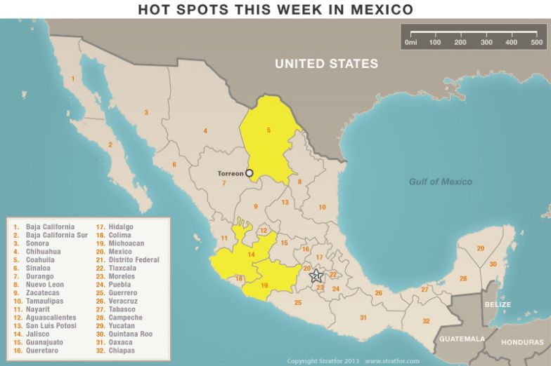 Mexico Security Memo: A Series of Attacks Plagues Torreon