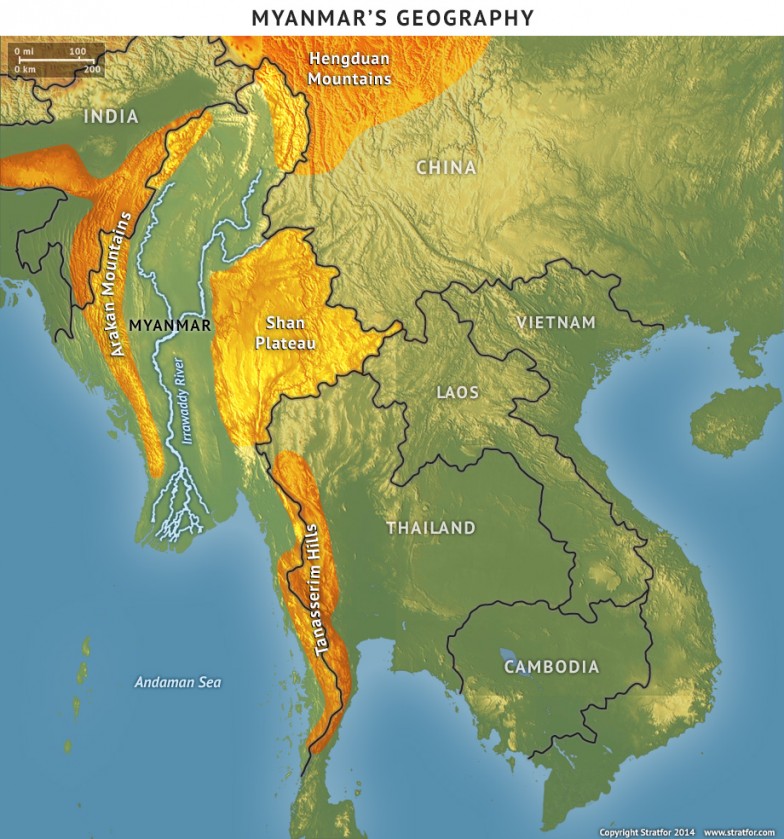 Myanmar's Geography Myanmar's Geography