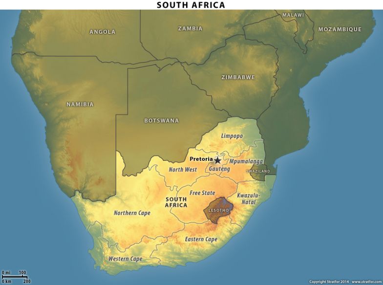 South Africa Locator Map