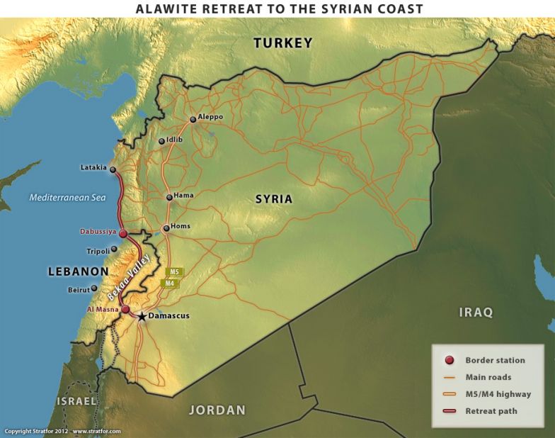 Alawite Retreat to the Syrian Coast