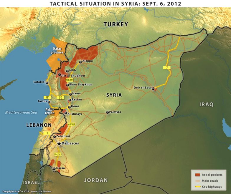Tactical Situation in Syria: Sept. 6, 2012
