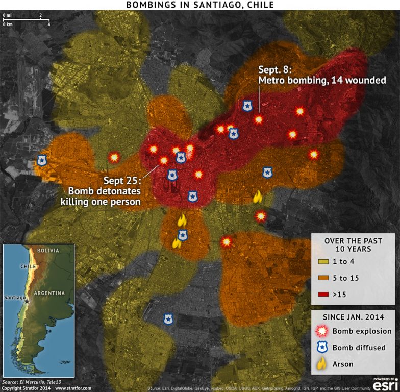 Bombings in Santiago, Chile