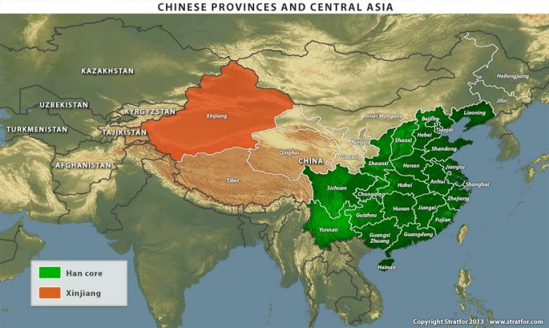 Chinese Provinces and Central Asia