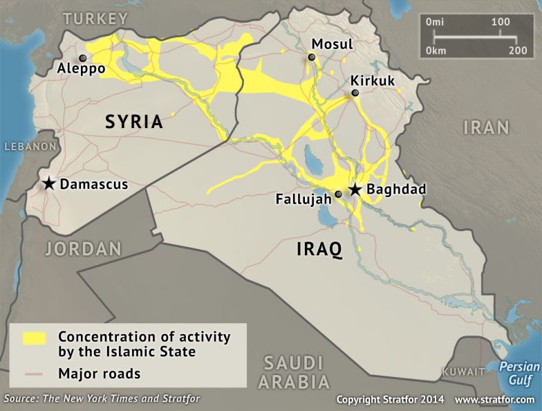 Concentration of Activity by the Islamic State