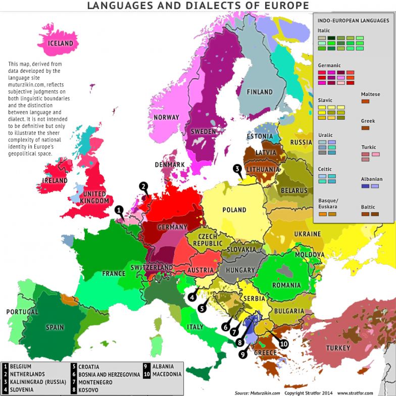 Languages and Dialects of Europe
