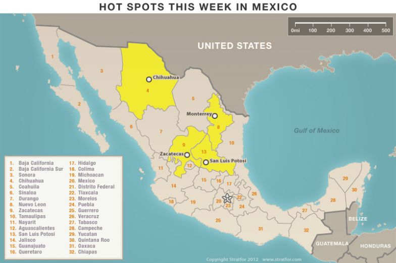 Hot Spots This Week in Mexico 