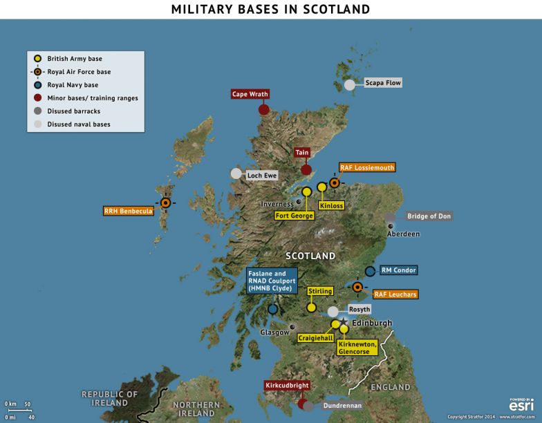 Military Bases in Scotland