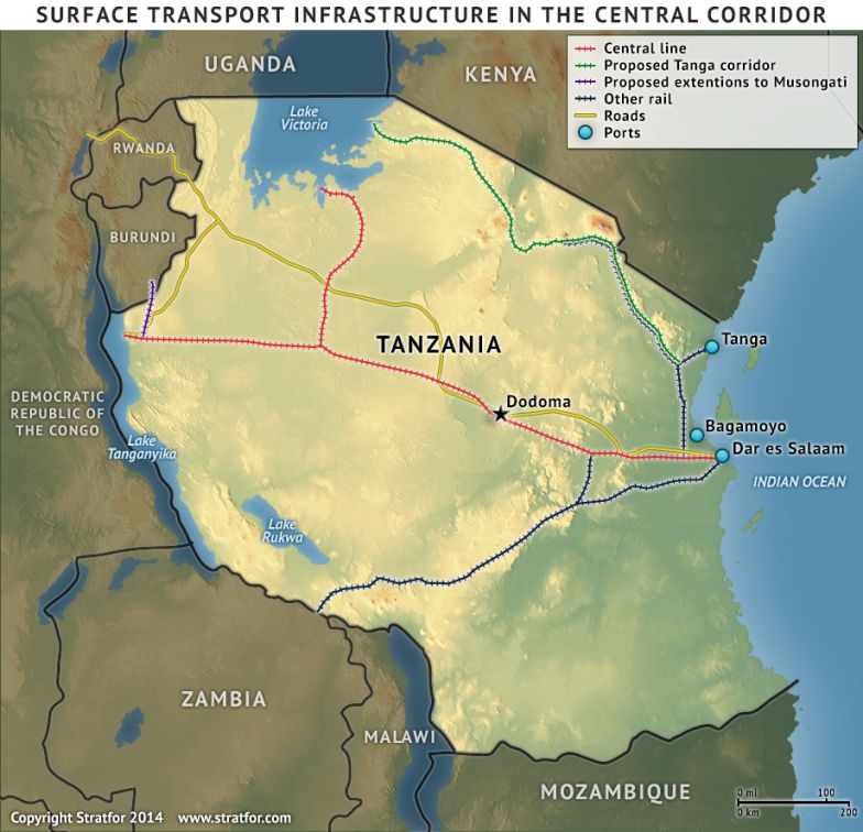 Surface Transport Infrastructure in the Central Corridor