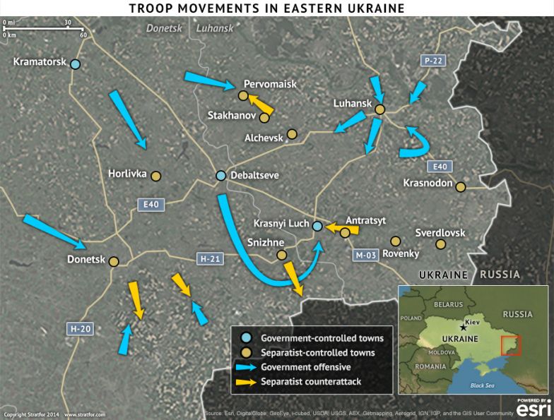 Troop Movements In Eastern Ukraine
