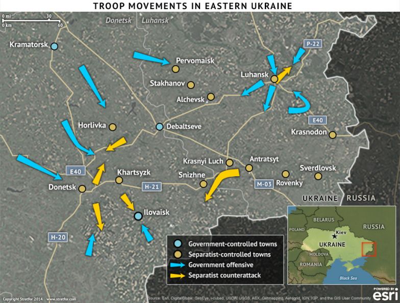 Troop Movements in Eastern Ukraine